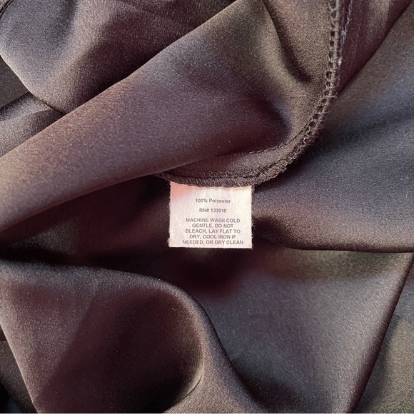 Show Me Your MuMu Maxi Dress Women's Size Large Black Satin Jasmine Halter - Picture 14 of 14